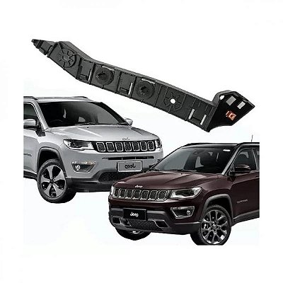 Suporte guia de para choque compass jeep de 2017 a 2021 traseiro lado esquerdo