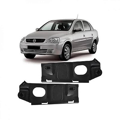 Suporte guia para choque corsa chevrolet de 2003 a 2012 e montana chevrolet de 2003 a 2010 dianteiro lado esquerdo