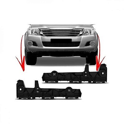 Suporte guia para para choque hilux toyota de 2012 a 2015 dianteiro lado esquerdo picape