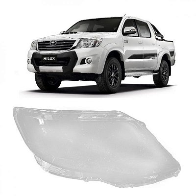 Lente do farol hilux sw4 toyota de 2012 a 2015 lado direito sem xenon