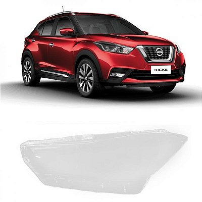 Lente de farol kicks nissan de 2017 a 2021 lado esquerdo