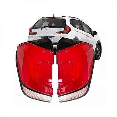 Lente da lanterna wrv honda de 2020 a 2023 traseira de canto lado esquerdo