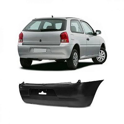 Para choque gol volkswagen de 2006 a 2008 traseiro liso e texturizado geração 4