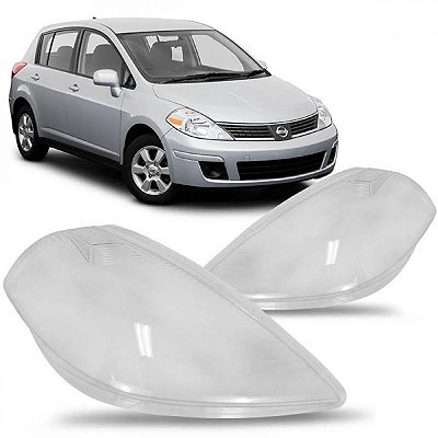 Lente de farol tiida nissan de 2007 a 2013 lado esquerdo