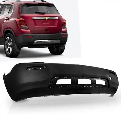Para choque tracker chevrolet de 2014 a 2016 traseiro sem furo para sensor sem pisca texturizado