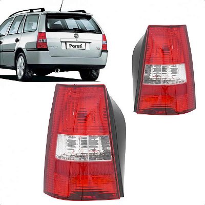 Lanterna parati volkswagen de 2003 a 2005 traseira lado direito bicolor geração 3 ponteira para choque fase 2