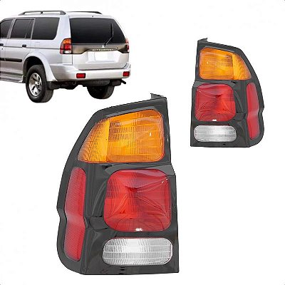 Lanterna pajero sport mitsubishi de 2000 a 2004 lado esquerdo traseira tricolor