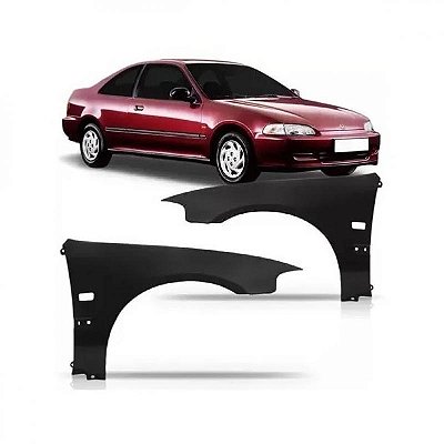 Para lama civic honda de 1992 a 1995 lado direito cupê e hatchback com furo
