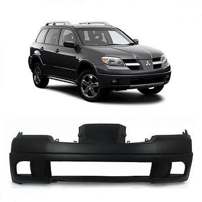 Para choque airtrek mitsubishi de 2004 a 2010 dianteiro preto