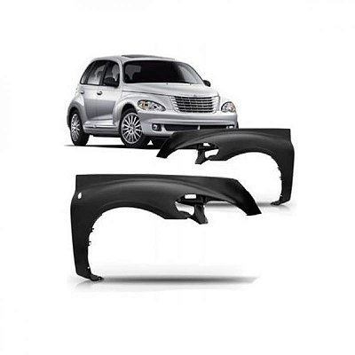 Para lama pt cruiser chrysler de 2000 a 2010 lado direito cabriolet sem furo para pisca com furo para antena