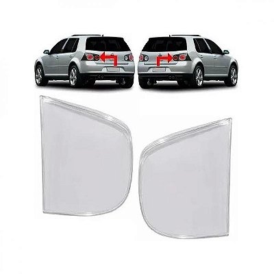 Lente de lanterna golf volkswagen de 2008 a 2013 traseira na tampa do porta malas lado direito
