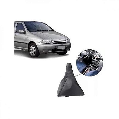 Coifa de câmbio palio fiat de 1997 a 1999 preta em napa com base
