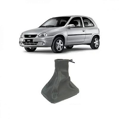 Coifa de câmbio corsa chevrolet de 1994 a 1999 cinza com base