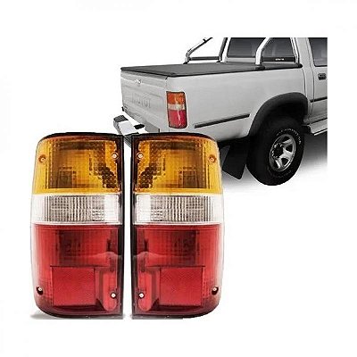 Lanterna hilux toyota de 1992 a 1998 traseira lado esquerdo tricolor tração nas quatro rodas