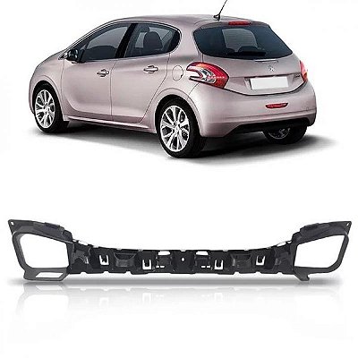 Alma do para choque 208 peugeot de 2017 a 2020 traseira em ABS de alta resistência
