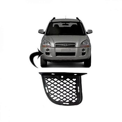 Grade do para choque tucson hyundai de 2005 a 2016 dianteira lado direito