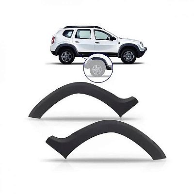 Moldura do vão de roda do para lama duster renault de 2010 a 2015 traseira lado esquerdo maior