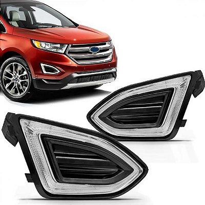 Lanterna edge ford de 2016 a 2018 dianteira lado esquerdo para para choque luz diurna