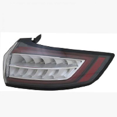 Lanterna edge ford de 2016 a 2018 traseira de canto lado direito titanium com LED