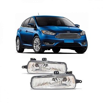 Farol auxiliar focus ford de 2016 a 2019 lado direito com lente de policarbonato