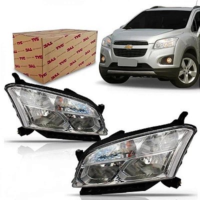 Farol tracker chevrolet de 2014 a 2016 lado esquerdo elétrico com motor