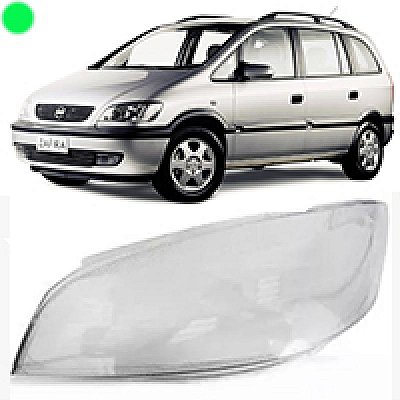 Lente de farol zafira chevrolet de 2001 a 2012 lado direito