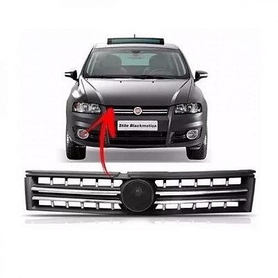 Grade do radiador stilo fiat de 2008 a 2011 com friso cromado