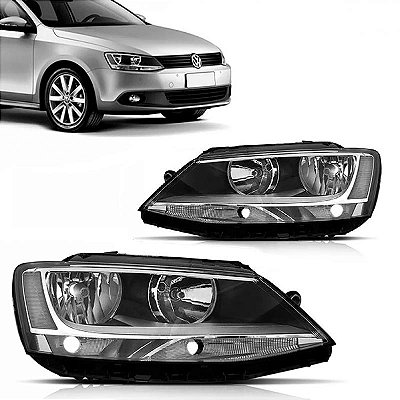 Farol jetta volkswagen de 2011 a 2015 lado direito manual sem LED sem projetor