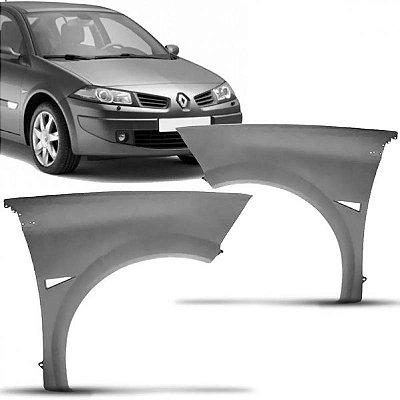 Para lama megane ii renault de 2006 a 2013 lado direito cinza