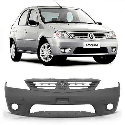 Para choque logan renault de 2007 a 2010 dianteiro primer com furo