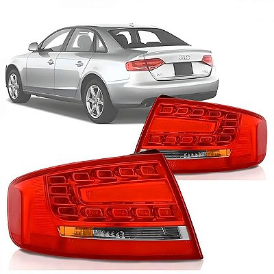 Lanterna a4 audi de 2009 a 2012 traseira lado esquerdo sedã LED