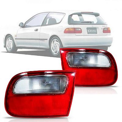 Lanterna civic hatchback honda de 1992 a 1995 lado direito traseira interna da tampa