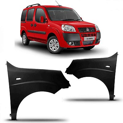 Para lama doblo fiat de 2009 a 2021 lado esquerdo com furo para emblema