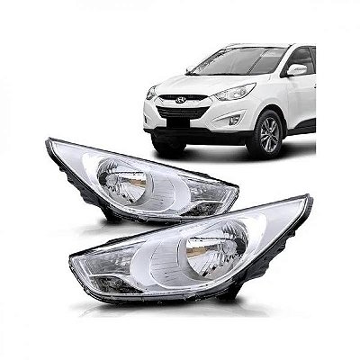 Farol ix35 hyundai de 2010 a 2015 lado direito manual