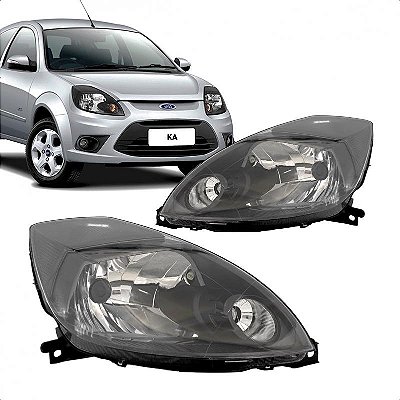 Farol ka ford de 2008 a 2014 lado direito fumê