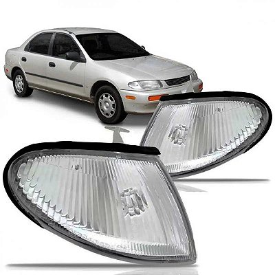 Lanterna protege 323 mazda de 1995 a 1997 dianteira lado esquerdo cristal sem soquete