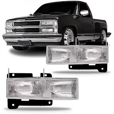 Farol silverado chevrolet de 1993 a 2004 superior do lado direito