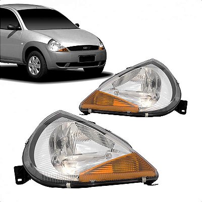 Farol ka ford de 1996 a 2007 lado direito com pisca âmbar