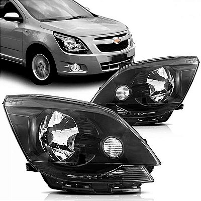 Farol cobalt chevrolet de 2012 a 2016 lado direito máscara negra