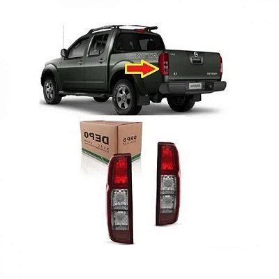 Lanterna frontier nissan de 2008 a 2016 traseira lado direito fumê