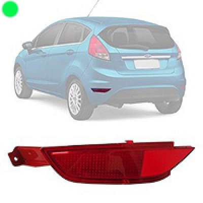 Lanterna do para choque new fiesta hatchback ford de 2013 a 2019 traseira lado direito refletor