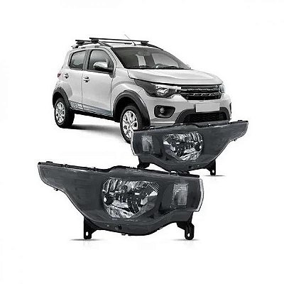 Farol gol saveiro e voyage volkswagen de 2018 a 2023 lado direito duplo com friso cromado geração 8