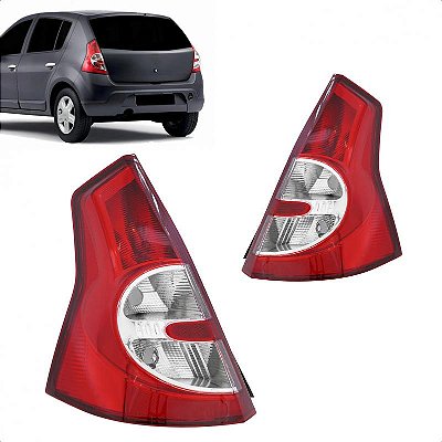 Lanterna sandero renault de 2008 a 2011 traseira lado direito bicolor
