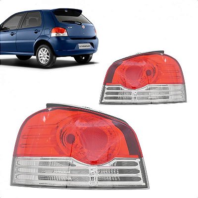 Lanterna palio fiat de 2010 a 2011 traseira lado direito fumê tipo bola com friso cromado