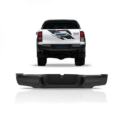 Para choque hilux toyota de 2016 a 2025 traseiro preto para picape