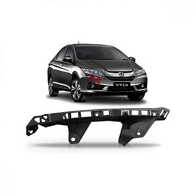 Suporte de farol city honda de 2014 a 2017 lado esquerdo em ABS de alta resistência