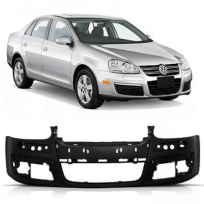 Para choque jetta volkswagen de 2006 a 2010 dianteiro preto para pintura sem spoiler
