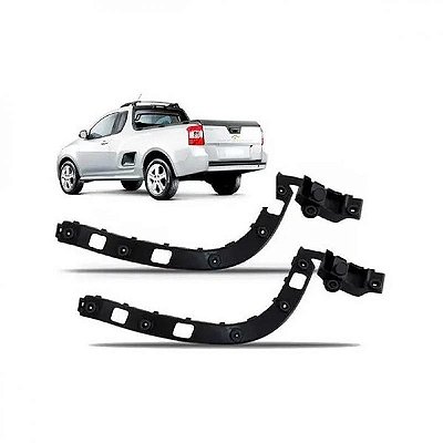 Suporte guia para para choque montana chevrolet de 2011 a 2021 traseiro lado esquerdo