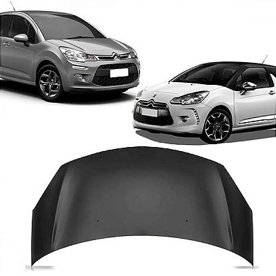 Capô c3 citroën de 2013 a 2020 e ds3 citroën de 2012 a 2015 com fechadura do capô