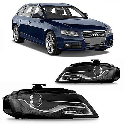 Farol a4 audi de 2009 a 2012 lado direito elétrico com LED com entrada para xenon